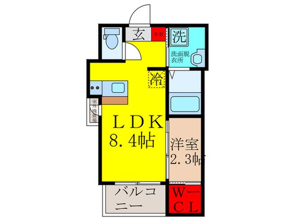 仮)リアコート上新庄の物件間取画像